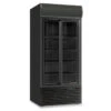 Armadio Frigo Refrigerato Ventilato 2 Porte Con Cassonetto Retroilluminato Modello CL113TCSLBLACK