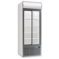 Armadio Frigo Refrigerato Ventilato 2 Porte Con Cassonetto Retroilluminato Modello CL90TCSLWHITE