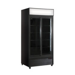 Armadio Frigo Refrigerato Ventilato 2 Porte Modello CL801V2GCSLBLACK