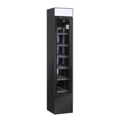 Armadio RefrigeratoEspositore Modello DC105B Porta Con Doppio Vetro Temprato Autochiudente Nero