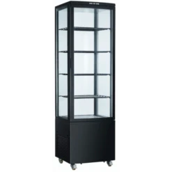Armadio Refrigerato Ventilatoespositore Bibite Modello VRN235 NERA Porta A Vetro