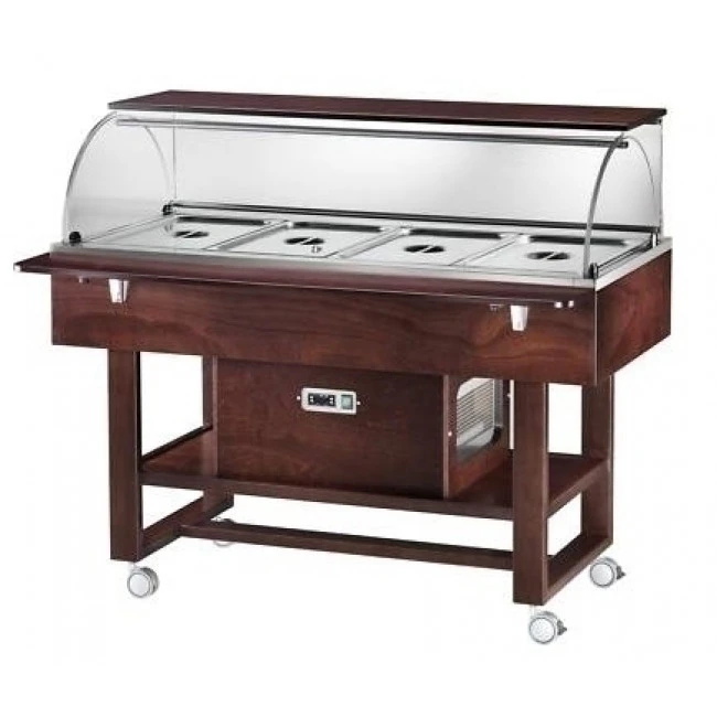 Carrello Caldo Bagnomaria Modello ELC2834W Colore Noce O Wengè 3 Carrello Caldo Bagnomaria Modello ELC2834W Colore Noce O Wengè