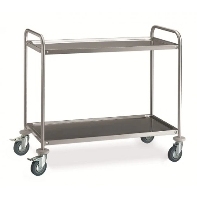 Carrello Di Servizio Inox Modello CR216 Due Ripiani 3 Carrello Di Servizio Inox Modello CR216 Due Ripiani
