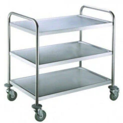 Carrello Di Servizio Inox Modello RPC-M3 Tre Ripiani