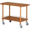 Carrello Di Servizio Modello CLP2002 Piani In Multistrato Di Betulla Tinto Colore Noce Due Ripiani -Ristosubito Negozio carrello di servizio modello clp2002 piani in multistrato di betulla tinto colore noce due ripiani f99