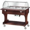 Carrello Espositore Caldo Bagnomaria Modello CL2777W Colore Noce O Wengè -Ristosubito Negozio carrello espositore caldo bagnomaria modello cl2777w colore noce o wenge c70