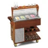 Carrello Espositore Legno Per Gelato Modello CARRELLINO Gelato Potenza 434 W Legno Massello