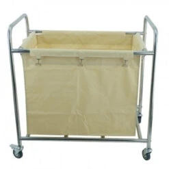 Carrello Portabiancheria Modello H1 - 4 Ruote Girevoli (2 Con Freno)