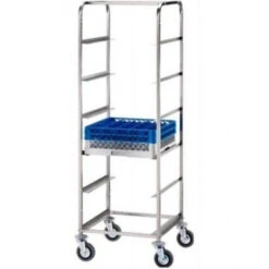 Carrello Portacestelli Modello CP1442 Struttura In Acciaio Inox Per Cestelli 50x50