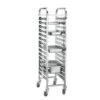 Carrello Portateglie Modello TR15A In Acciaio Aisi 201 Capacità GN1/1 GN1/2 GN1/3