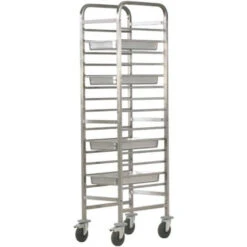 Carrello Portateglie Rinforzato Modello CA1489R Portata N. 14 Teglie GN 1/1 (cm 53x32,5)