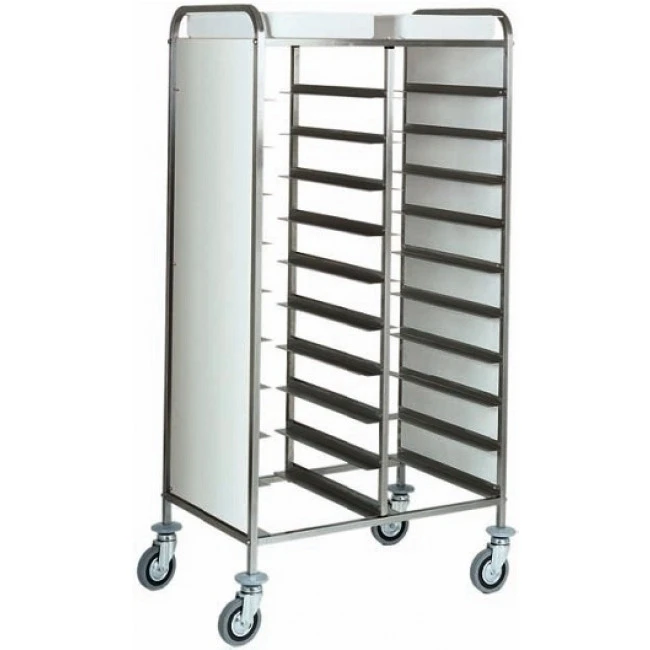 Carrello Portavassoio GN 1/1 Modello CA1460PI Per Ristorante Pannellato Lateralmente In Acciaio Inox 3 Carrello Portavassoio GN 1/1 Modello CA1460PI Per Ristorante Pannellato Lateralmente In Acciaio Inox