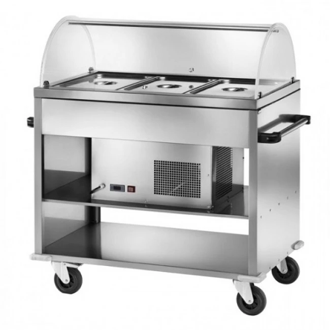 Carrello Refrigerato Inox Modello CAR2780BT 3 Carrello Refrigerato Inox Modello CAR2780BT