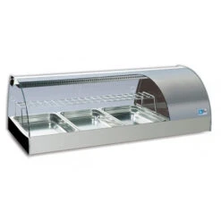 Espositore Da Banco Refrigerato Modello GRANSUSHI4GN Per Sushi Contiene Bacinelle GN1/3 E GN/1/1