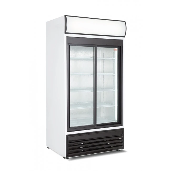 Espositore Verticale A Refrigerazione Ventilata Con Cassonetto Luminoso Per Bibite COF Modello UBC1000SD 3 Espositore Verticale A Refrigerazione Ventilata Con Cassonetto Luminoso Per Bibite COF Modello UBC1000SD