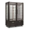Frigo Pasticceria Vetro Quattro Lati Doppio Termostato No Frost In Acciaio Inox Modello VICTORIA132NFNBLACK