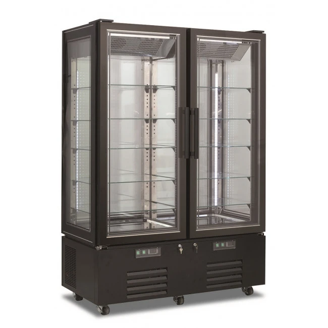 Frigo Pasticceria Vetro Quattro Lati Doppio Termostato No Frost In Acciaio Inox Modello VICTORIA132NFNBLACK 3 Frigo Pasticceria Vetro Quattro Lati Doppio Termostato No Frost In Acciaio Inox Modello VICTORIA132NFNBLACK