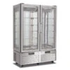 Frigo Pasticceria Vetro Quattro Lati Doppio Termostato No Frost In Acciaio Inox Modello VICTORIA132NFNSILVER