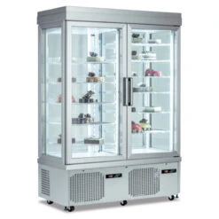 Frigo Pasticceria Vetro Quattro Lati No Frost Negativa E Statica Modello PSG132NFN/ST