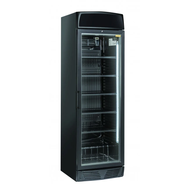 Refrigeratore Professionale Nero Con Opalina Pubblicitaria Modello TKG390CB 3 Refrigeratore Professionale Nero Con Opalina Pubblicitaria Modello TKG390CB