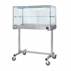 Termovetrina Con Carrello SDF Struttura In Acciaio Inox Controllo Termostatico Vetri Diritti Modello TCD001