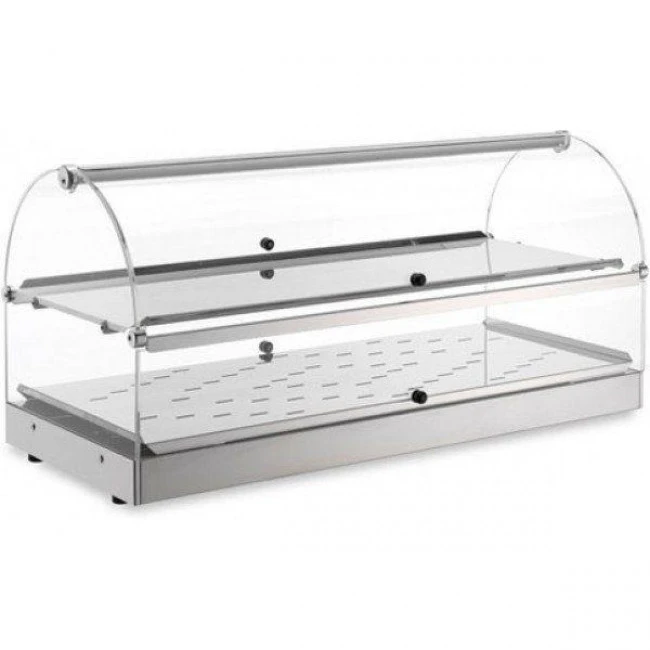 Vetrina Espositore Da Banco Calda TP Modello VB82R 2 Ripiani Fianchi E Antine In Plexiglass Potenza 1000 W 3 Vetrina Espositore Da Banco Calda TP Modello VB82R 2 Ripiani Fianchi E Antine In Plexiglass Potenza 1000 W