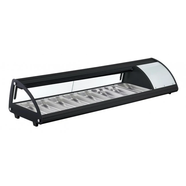Vetrina Refrigerata Per Sushi Vetro Apribile Modello AK813NSB Capacità Bacinelle 8 Bacinelle GN1/3 H 4 Cm 3 Vetrina Refrigerata Per Sushi Vetro Apribile Modello AK813NSB Capacità Bacinelle 8 Bacinelle GN1/3 H 4 Cm