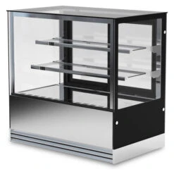Vetrine Pasticceria Quattro Lati Vetro 2 Ripiani Modello DELUXE122PSV